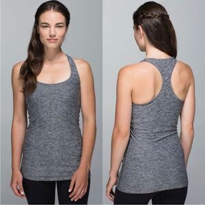 LULULEMON Cool Racerback Heathered Grey Tank Top-